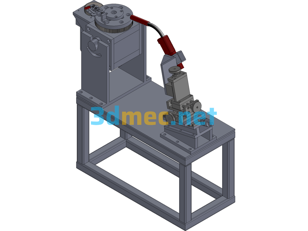 Ring Seam Welder 3D+2D+BOM SolidWorks 3D Model Free Download