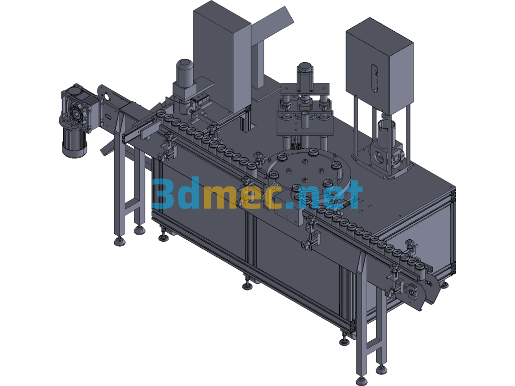 Glass Glue Filling Machine Exported 3D Model Free Download