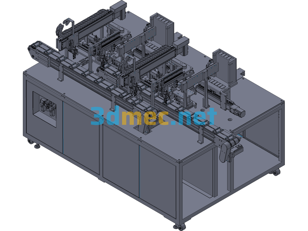 Assembly Mechanism For Mounting Parts Or Workpieces In Housings Exported 3D Model Free Download