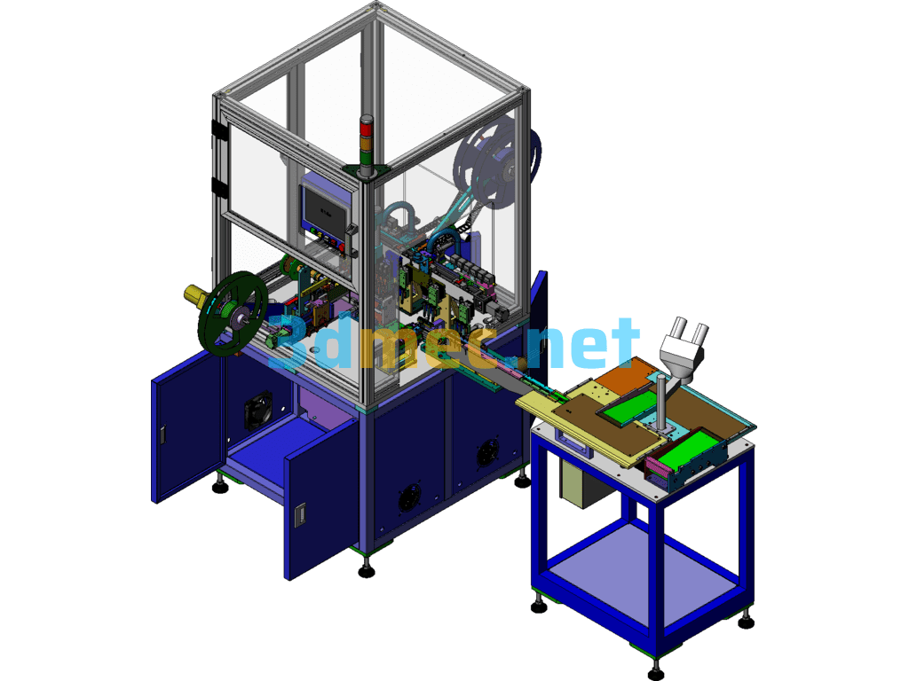 Electronic Product Handling And Packaging Machine SolidWorks 3D Model Free Download