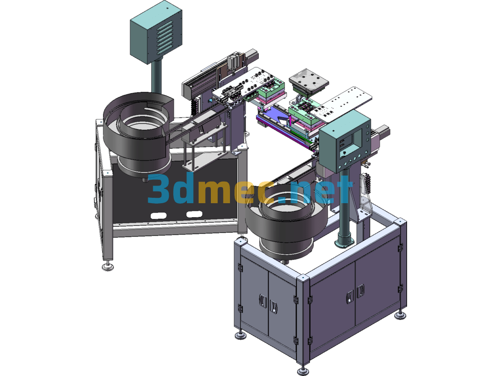 Automatic Shaping Machine For Electronic Components SolidWorks 3D Model Free Download