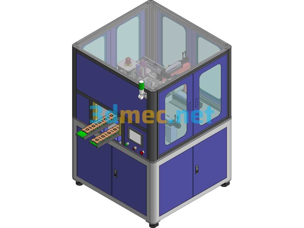 Electronic Bracelet Magnet Loading Machine, Automatic Magnet Loading Equipment SolidWorks 3D Model Free Download