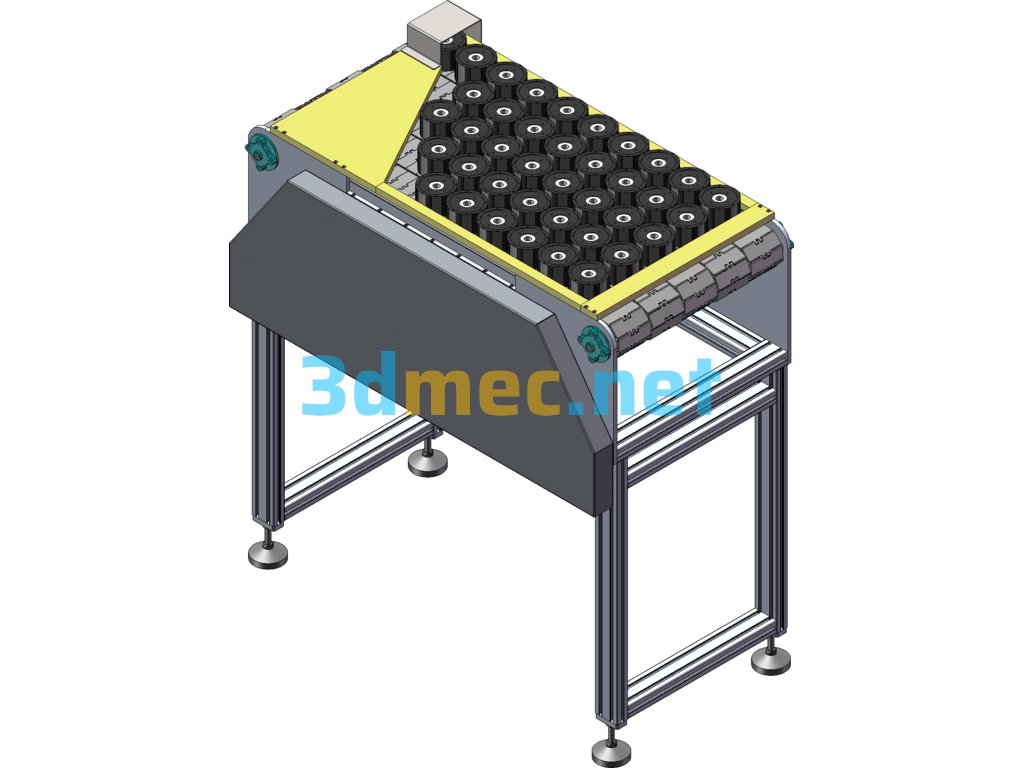 Motor Permanent Magnet Rotor/Bearing Loading Mechanism SolidWorks 3D Model Free Download