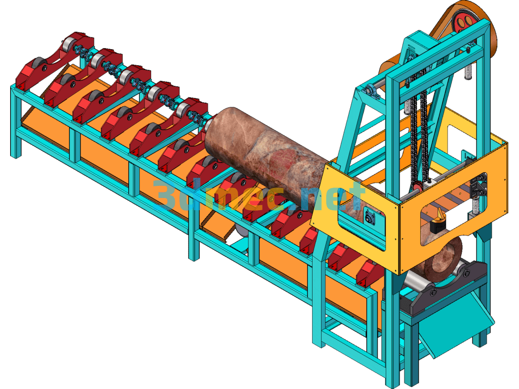 Wire Rod Crushing Production Line (Wire Rod Ramming Machine) SolidWorks 3D Model Free Download