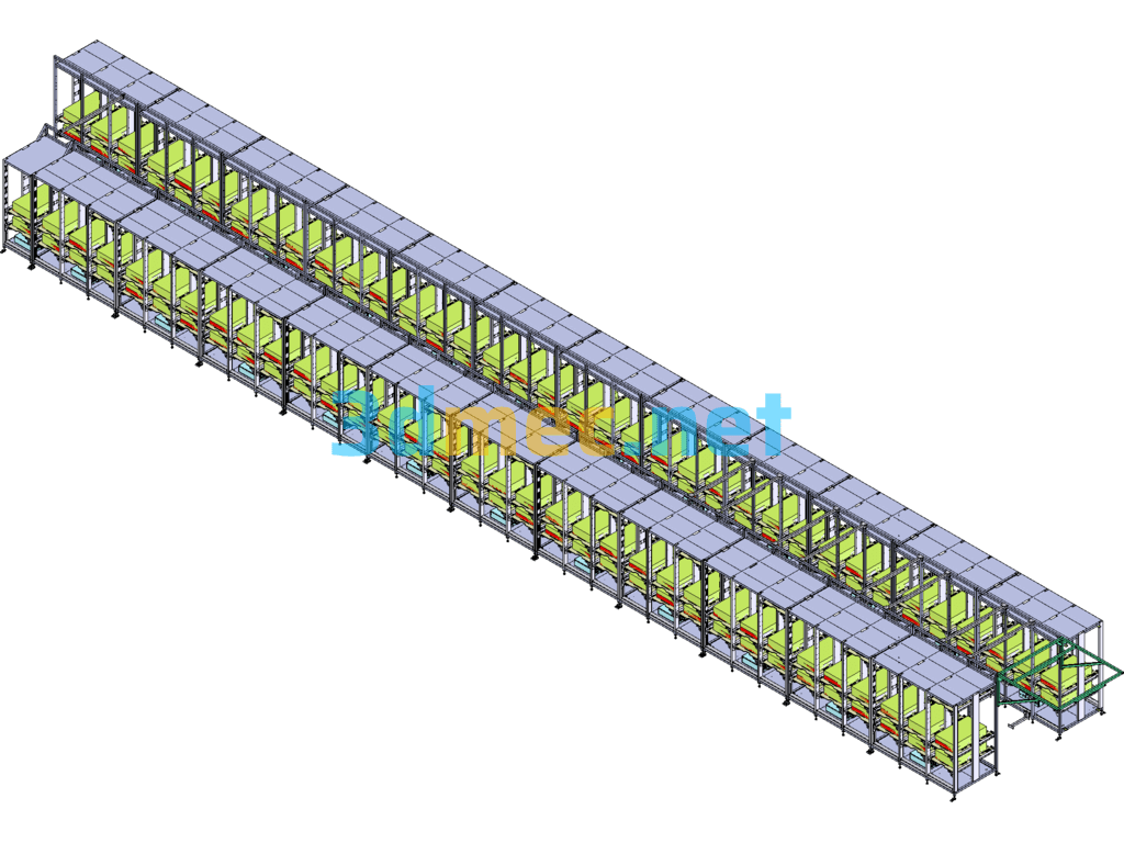 Computer Mainframe Copying Rack Model SolidWorks 3D Model Free Download