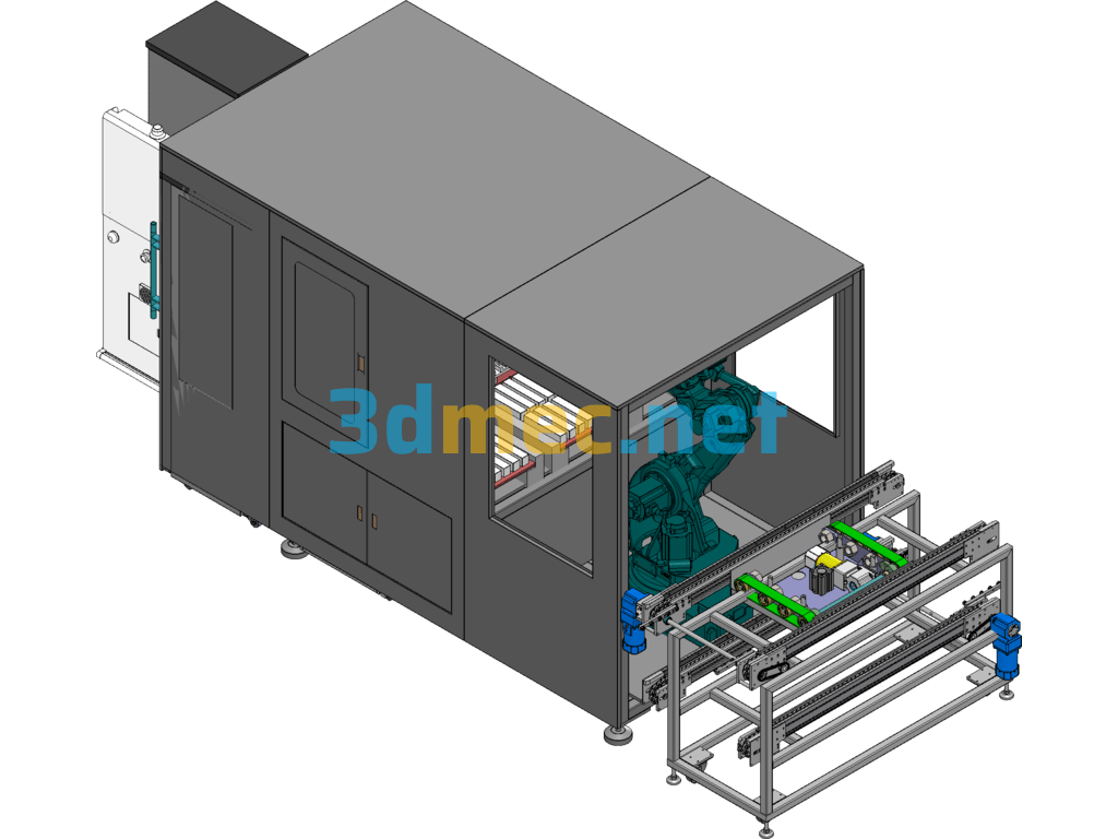 Computer Power Supply Loading Workstation Station SolidWorks 3D Model Free Download
