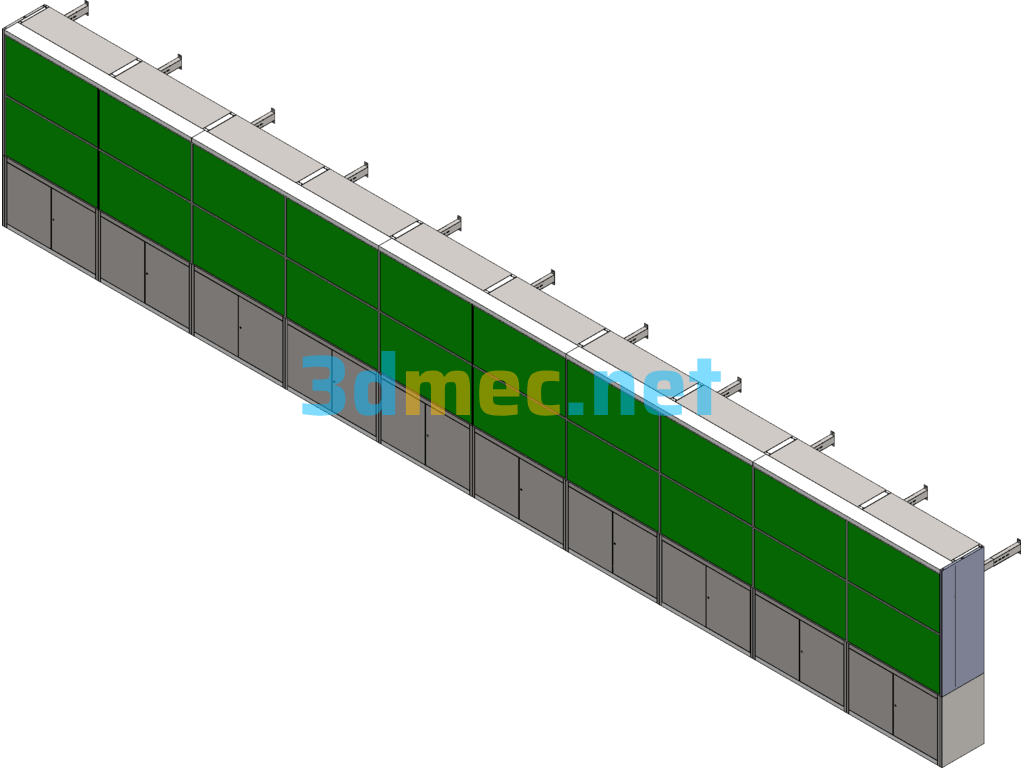 TV Wall Bracket SolidWorks 3D Model Free Download