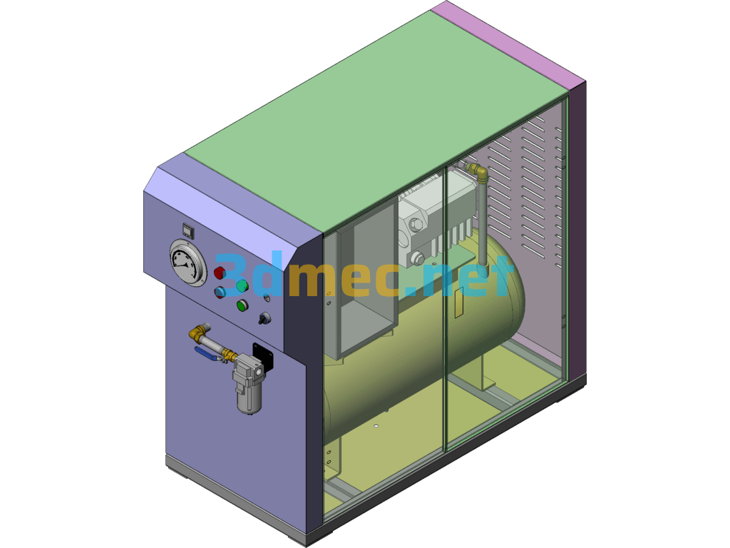 Negative Vacuum Station SolidWorks 3D Model Free Download
