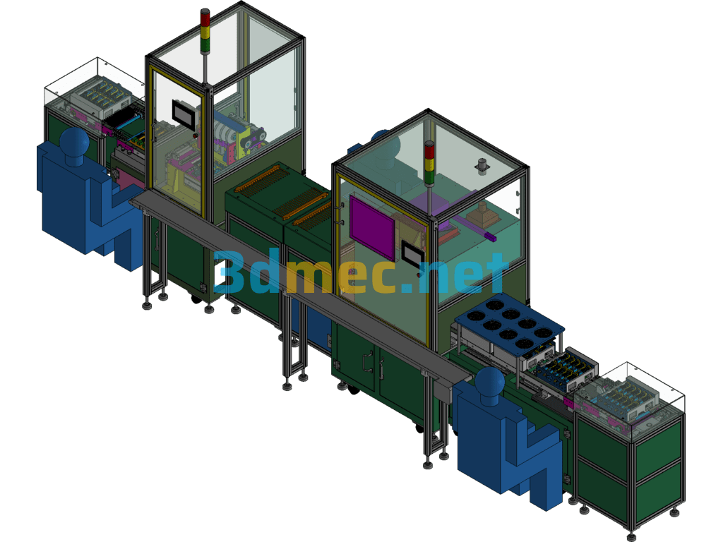 Silicon Steel Sheet Automatic Press-Fit Fusion Welding Machine Exported 3D Model Free Download