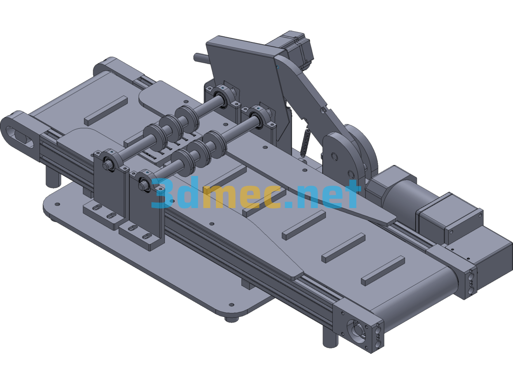 Magnet Assembly Rubbing Equipment Creo(ProE) 3D Model Free Download