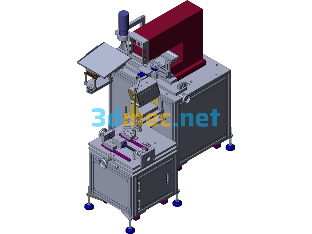 Mobile Printing Presses SolidWorks 3D Model Free Download