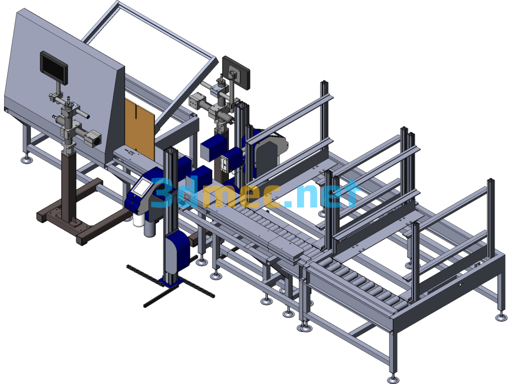 Vertical Box Separator SolidWorks 3D Model Free Download