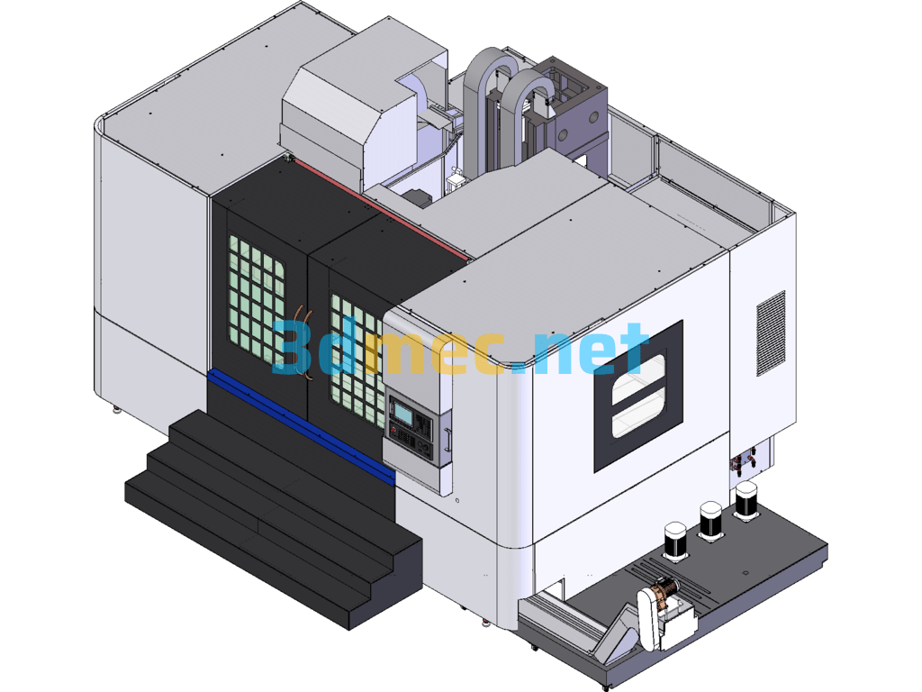 Vertical Machining Center V918 SolidWorks 3D Model Free Download