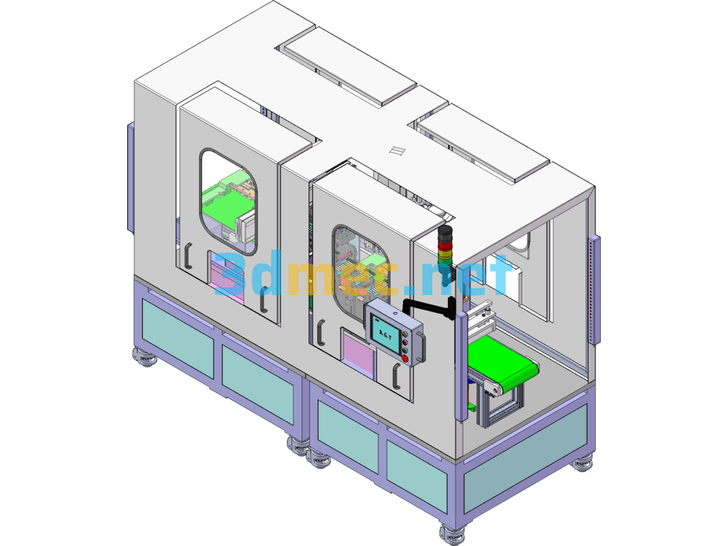 Notebook Lock Screw Labeling All-In-One Machine SolidWorks 3D Model Free Download