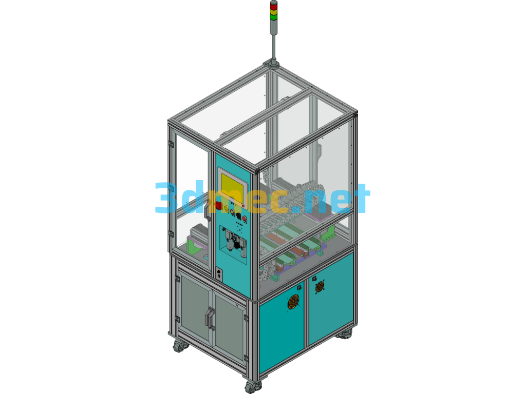 Design Of Automatic Gluing Equipment For Pipe Fittings Exported 3D Model Free Download