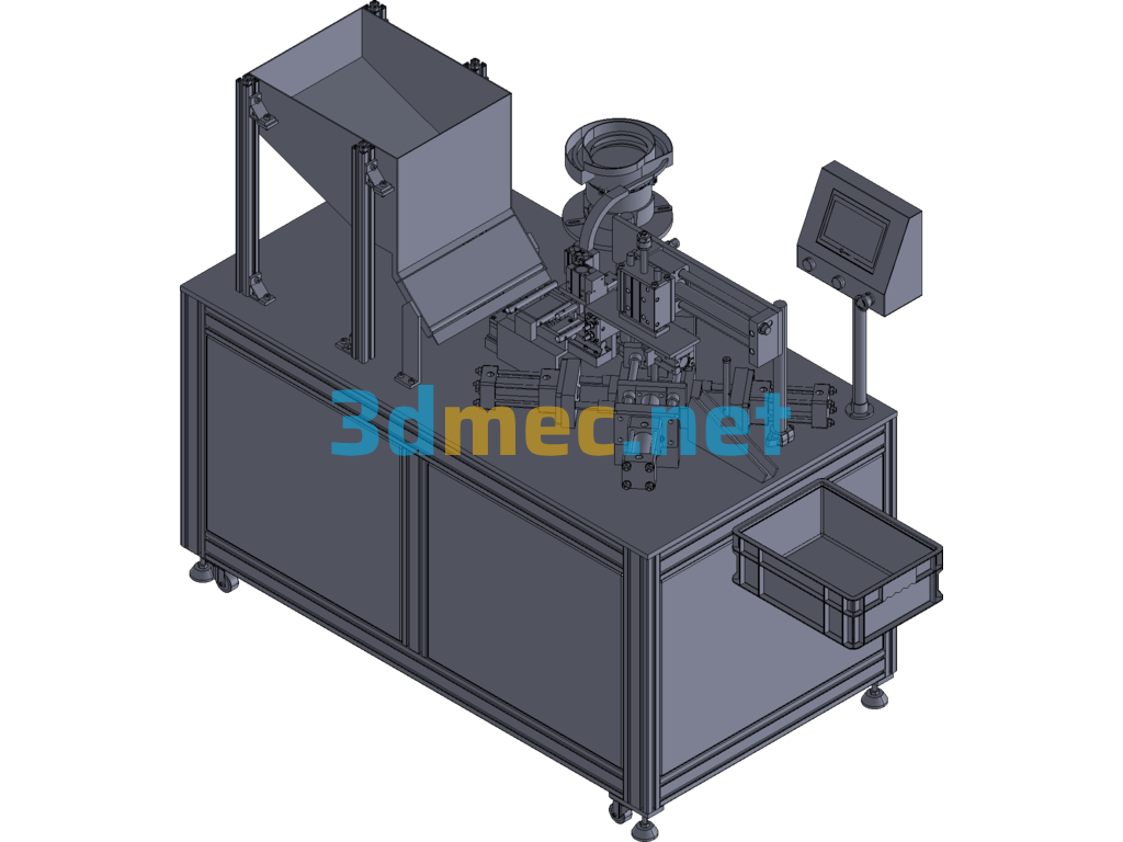 Tube Punching End Cap Assembly Automatic Equipment Exported 3D Model Free Download
