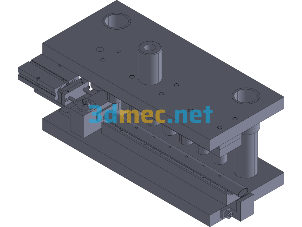 Pipe Cylinder Ejector Punch Die Exported 3D Model Free Download