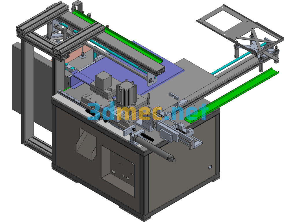 Rice Bag Buckle Installation Machine Exported 3D Model Free Download