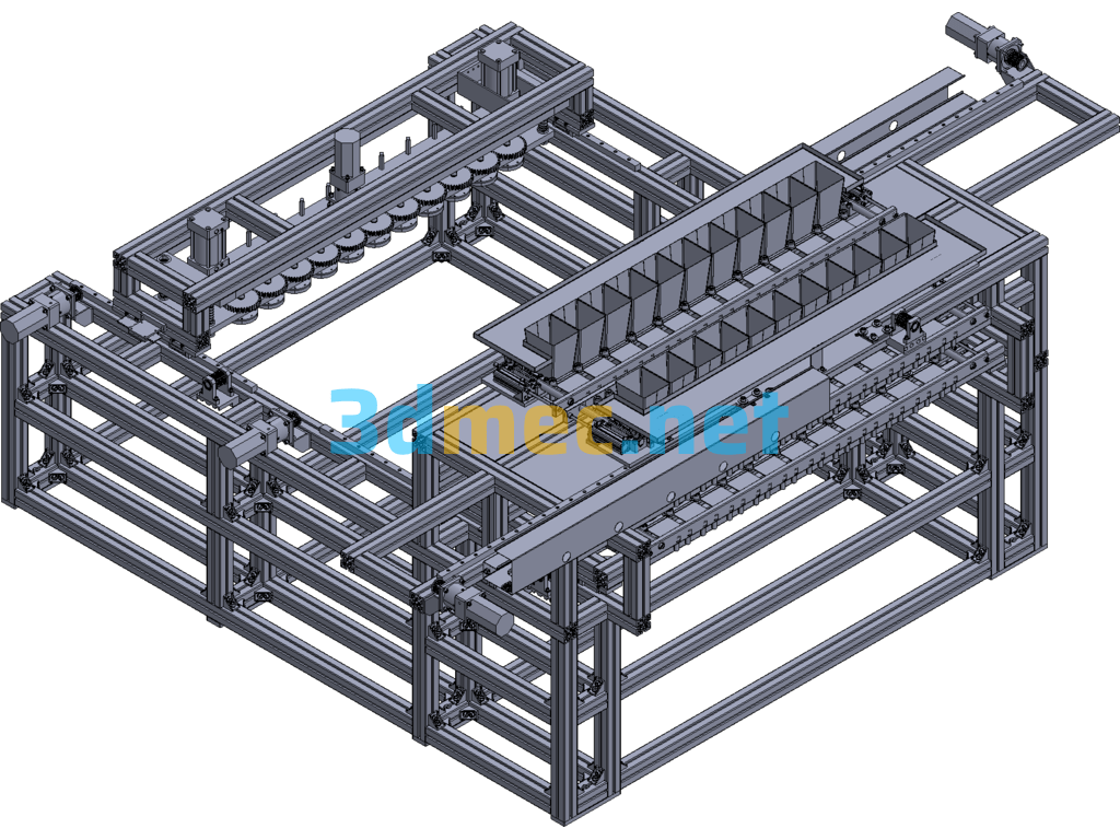 Vermicelli Processing Line Exported 3D Model Free Download