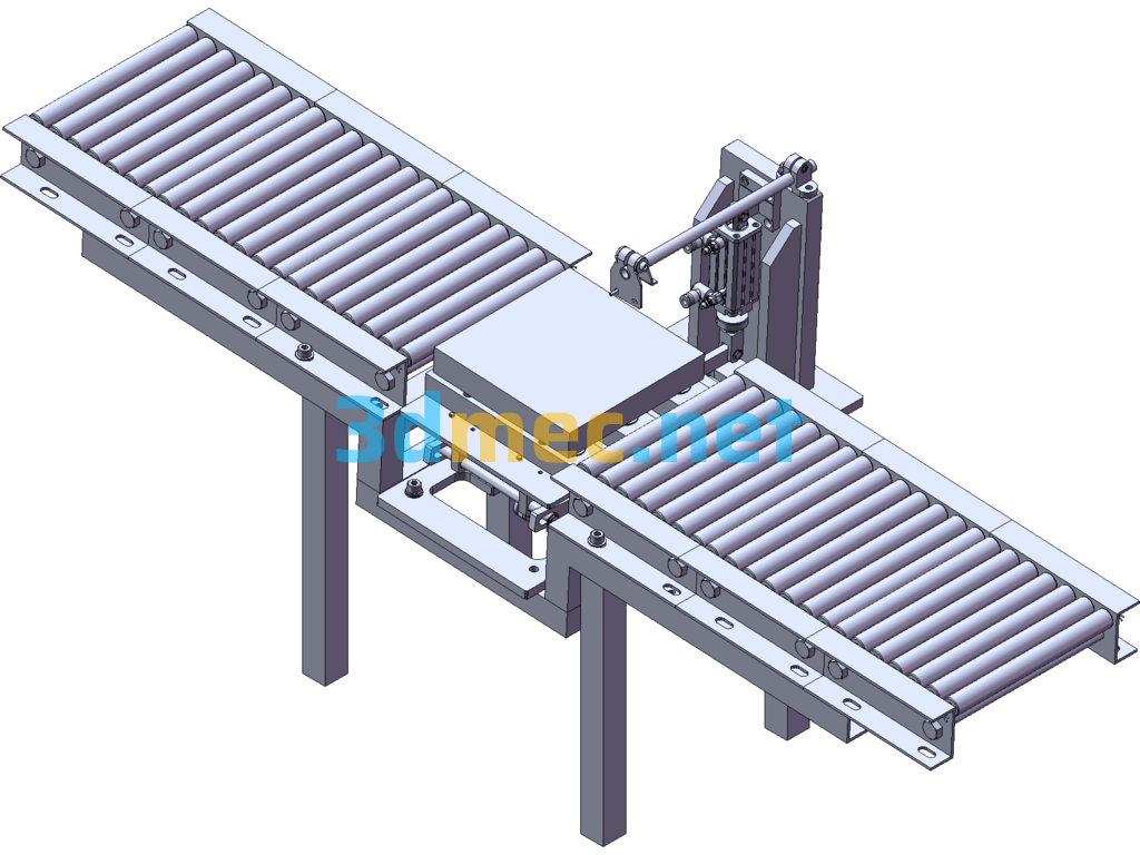 Wire & Pallet Unloading Equipment SolidWorks 3D Model Free Download