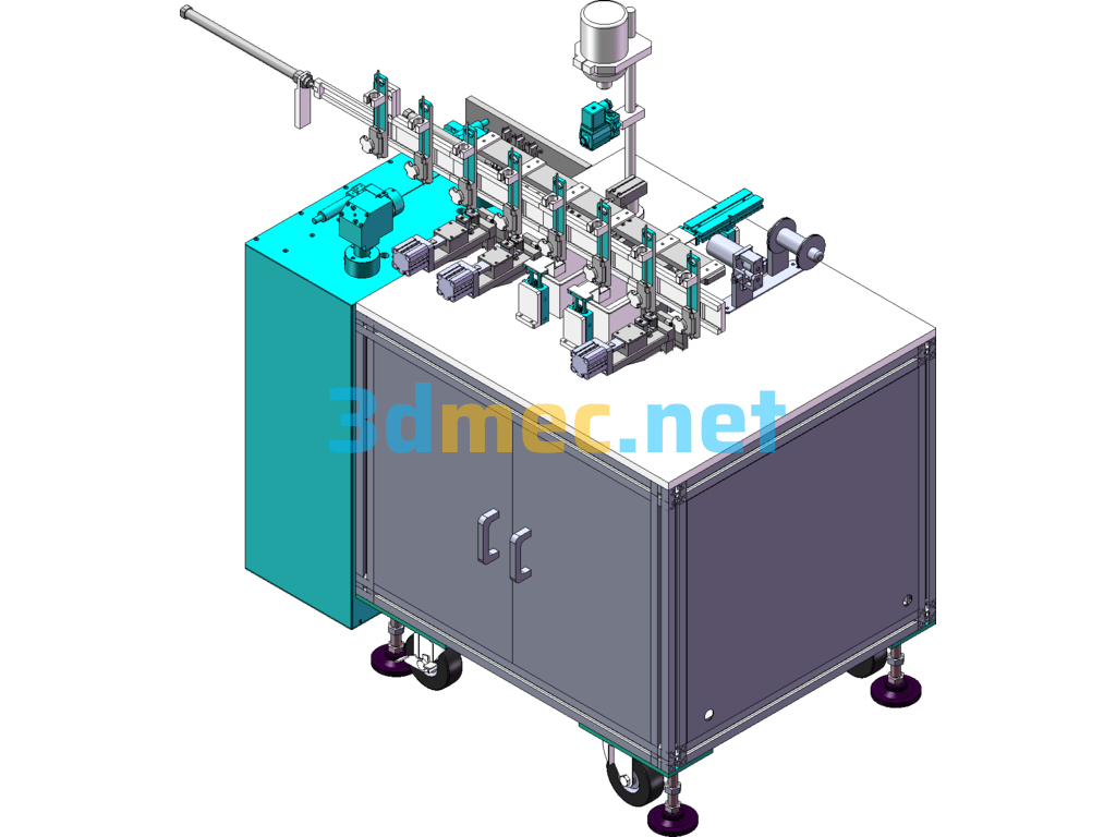 Wire Laser Welding And Cutting Machine (With Detailed DFM) SolidWorks 3D Model Free Download