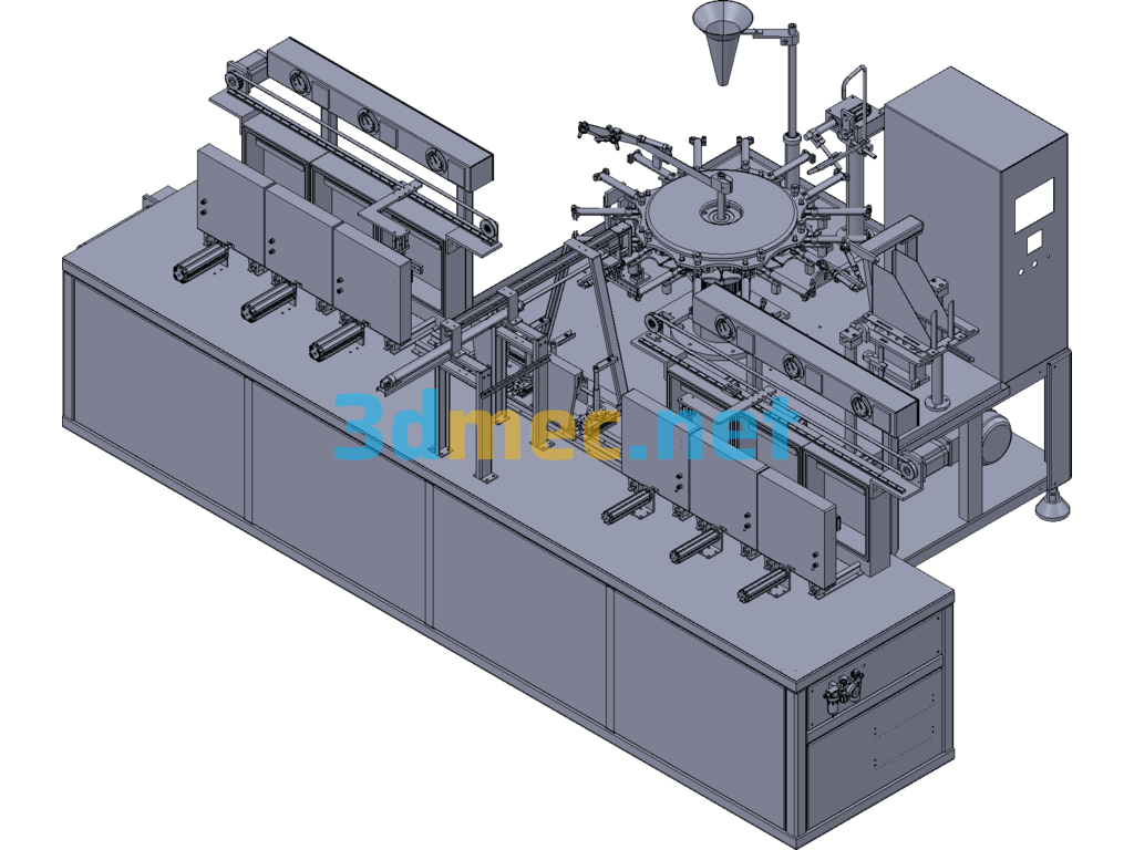 Bag Packing Machine Exported 3D Model Free Download