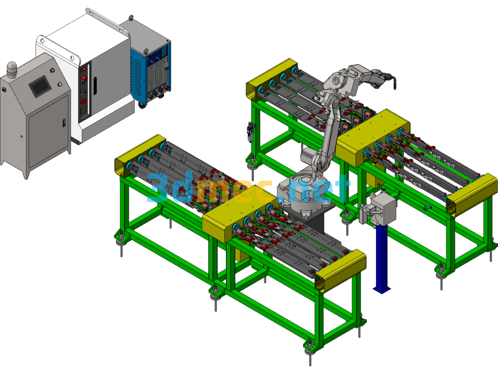 Rope Welding Workstation SolidWorks 3D Model Free Download