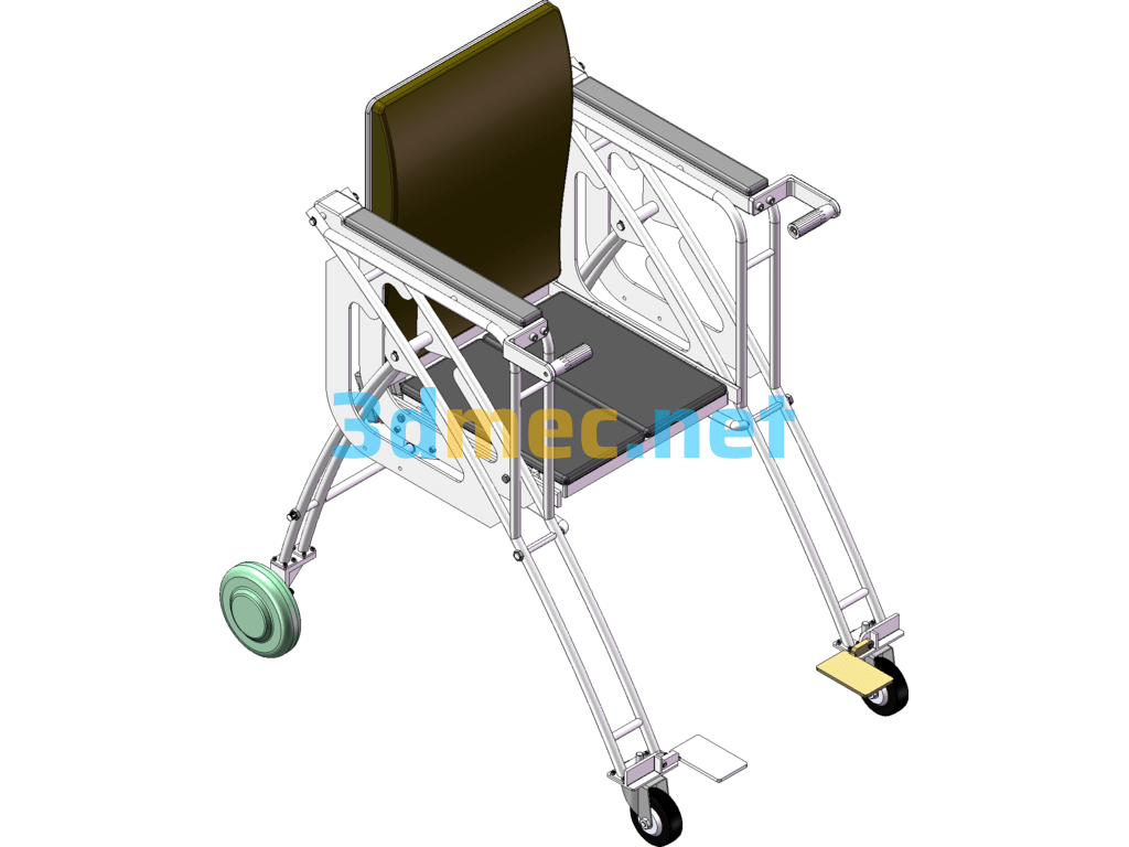Automatic Wheelchair For The Elderly SolidWorks 3D Model Free Download