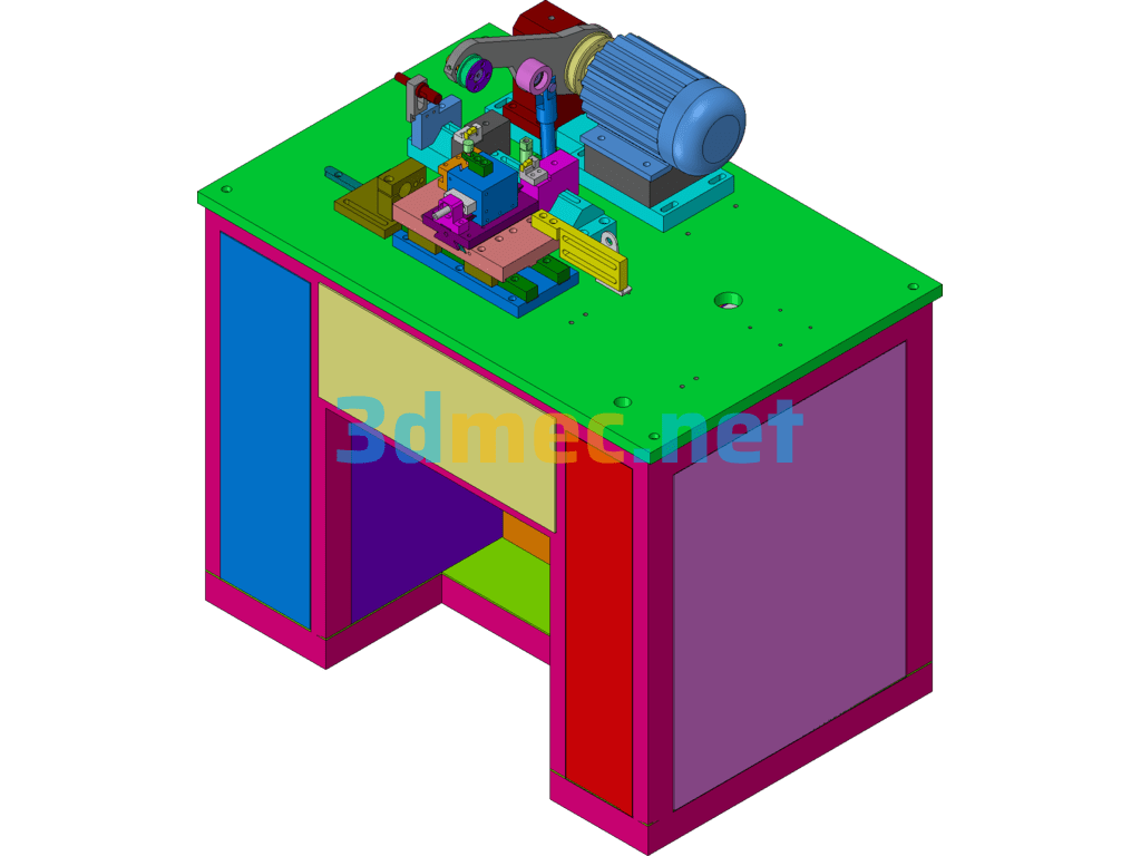 Old Fine-Turning Machine SolidWorks 3D Model Free Download