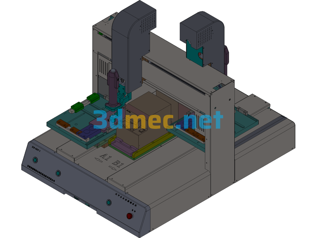 Back-To-Back Dual Shaft Locking Screwdrivers SolidWorks 3D Model Free Download