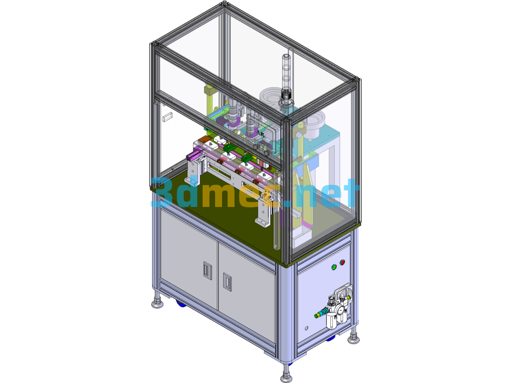 Automatic PIN Assembly Press-Fit Inspection Machine (With DFM, Timing Diagram) SolidWorks 3D Model Free Download