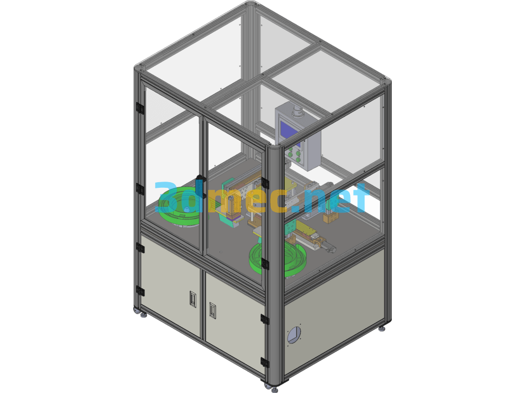 Automatic Feeding And Magnetizing Equipment Creo(ProE) 3D Model Free Download