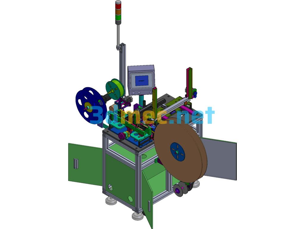 Automatic Packaging Machine (Terminal Carrier Tape Packaging Equipment) SolidWorks 3D Model Free Download