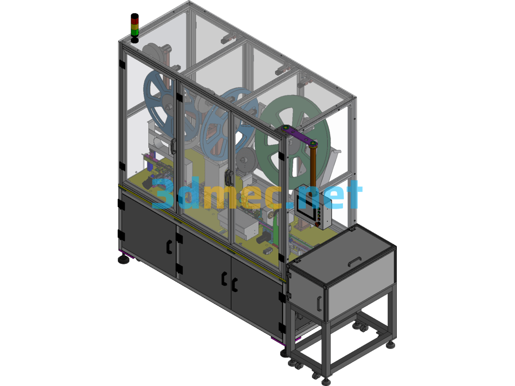 Automated FPC Pin Insertion Machine Cam Type Pin Insertion Machine Exported 3D Model Free Download