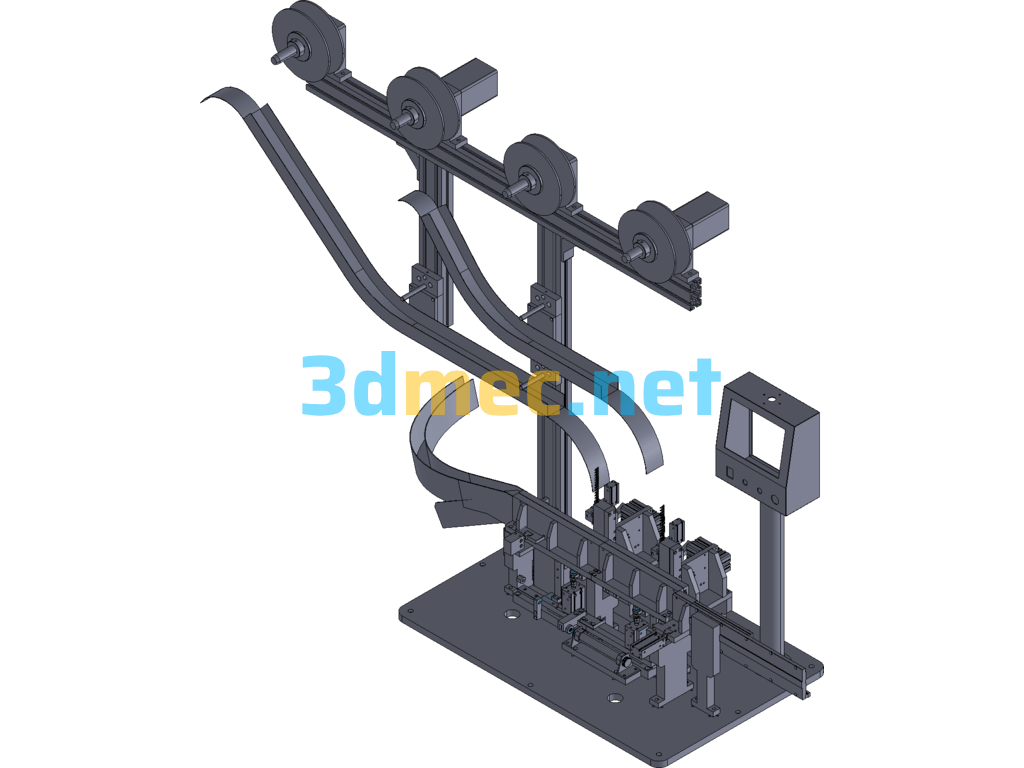 Automated PCMCIA Harpooner Creo(ProE) 3D Model Free Download