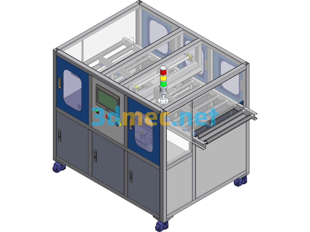 Automated Side Screwing Equipment SolidWorks 3D Model Free Download