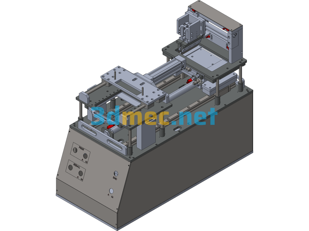 Automated Ball Placement And Brush Paste Machine Exported 3D Model Free Download