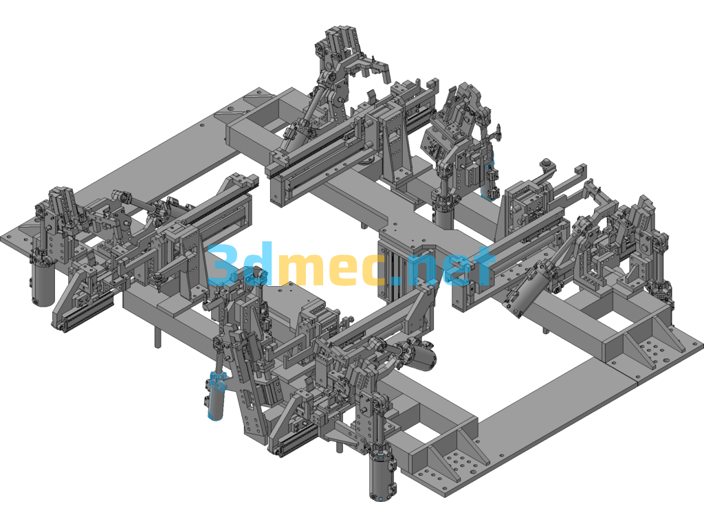 Automated Welding Fixture Design Exported 3D Model Free Download