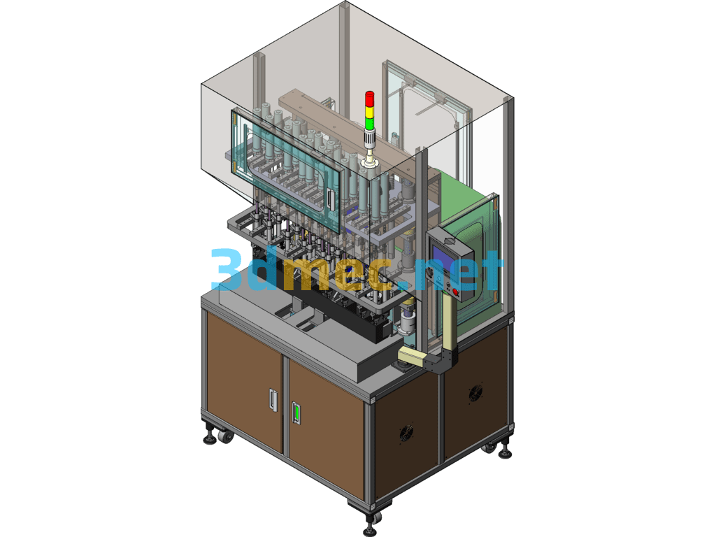 Automated Universal Multi-Axis Screw Machines SolidWorks 3D Model Free Download