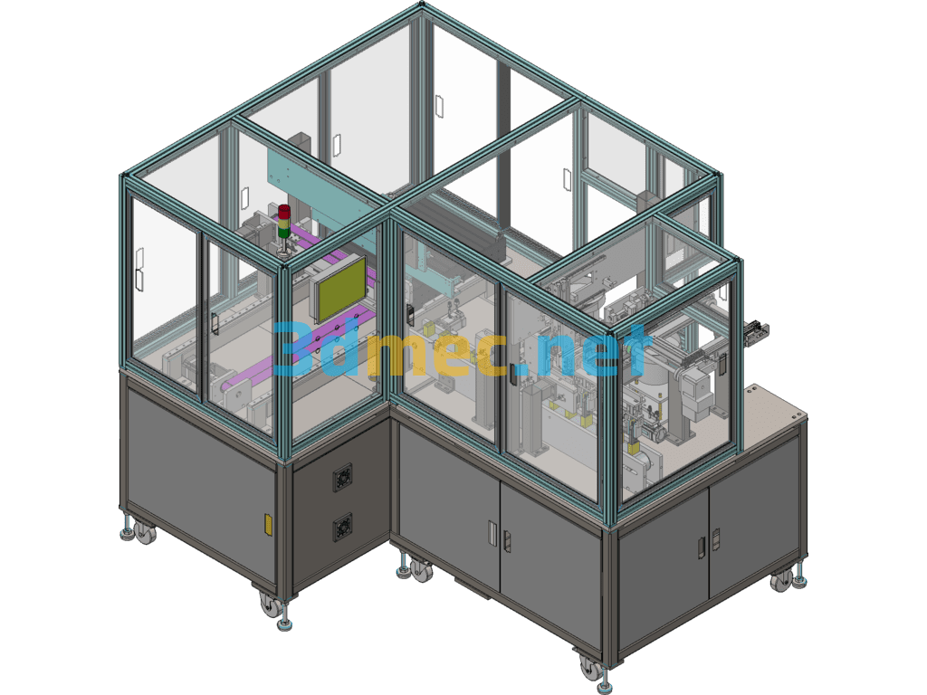 Automated Parts Pin Inserter Exported 3D Model Free Download