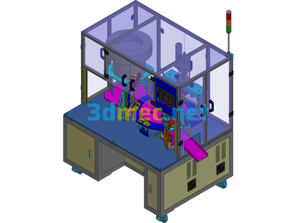 Automatic Dowel Presser Exported 3D Model Free Download