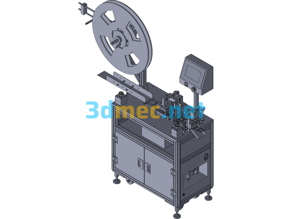Automatic Shield Cutting Machine Exported 3D Model Free Download