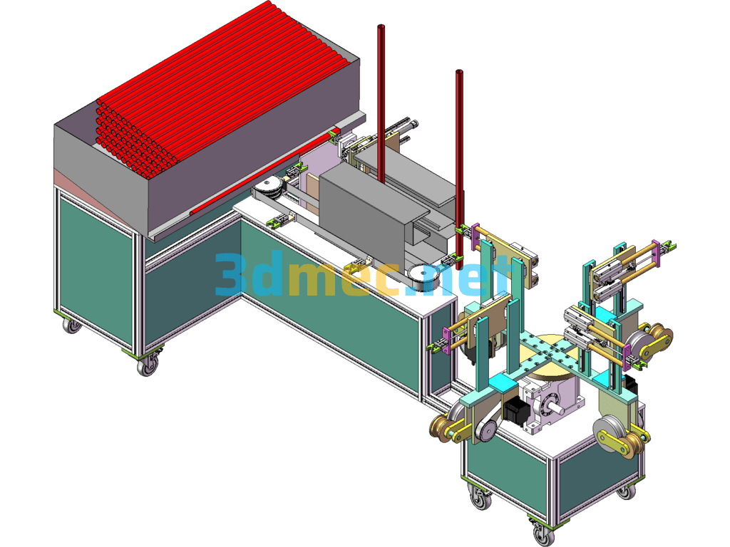 Automatic Pipe Bender SolidWorks 3D Model Free Download