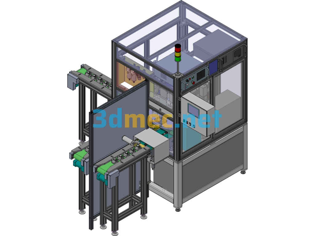 Automatic Marking Inspection Machine Exported 3D Model Free Download