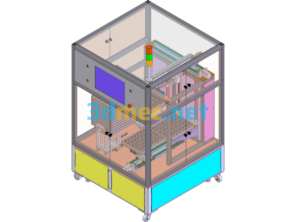 Automatic Code Scanning Equipment 3D Model Free Download