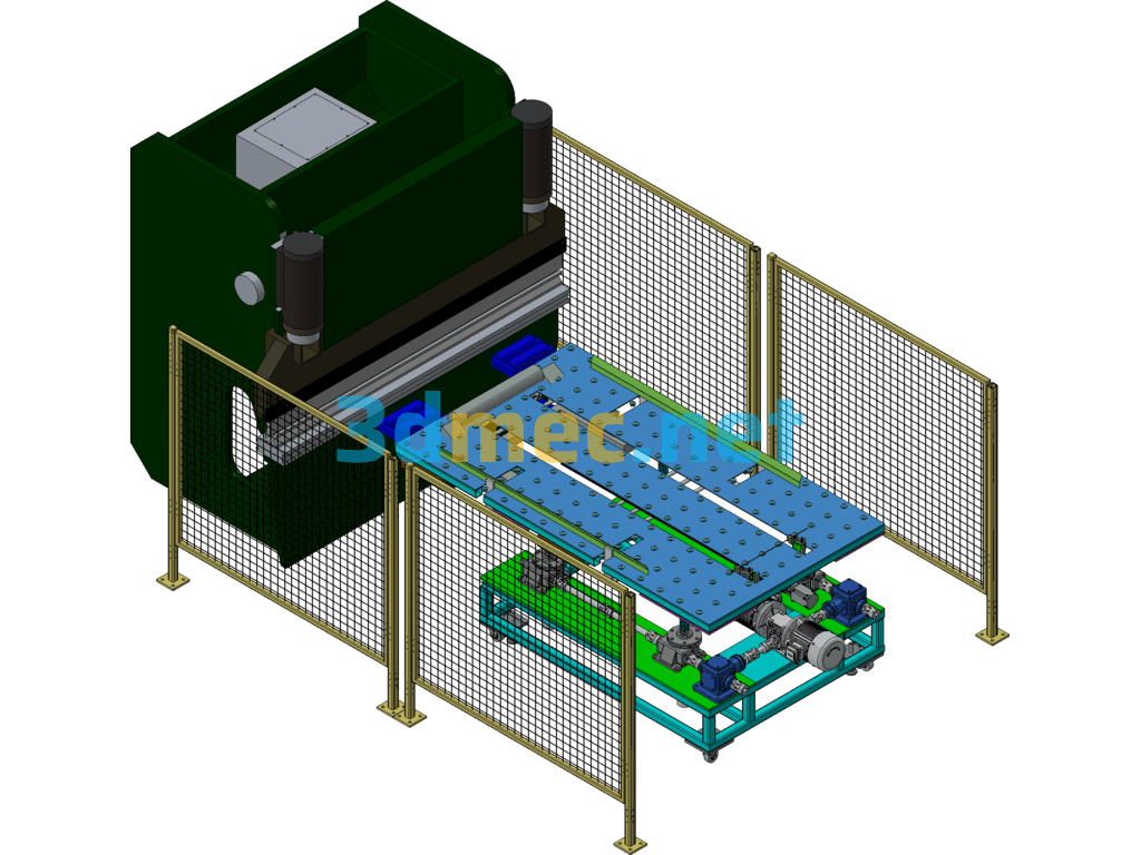 Automatic Bending Equipment Design Exported 3D Model Free Download