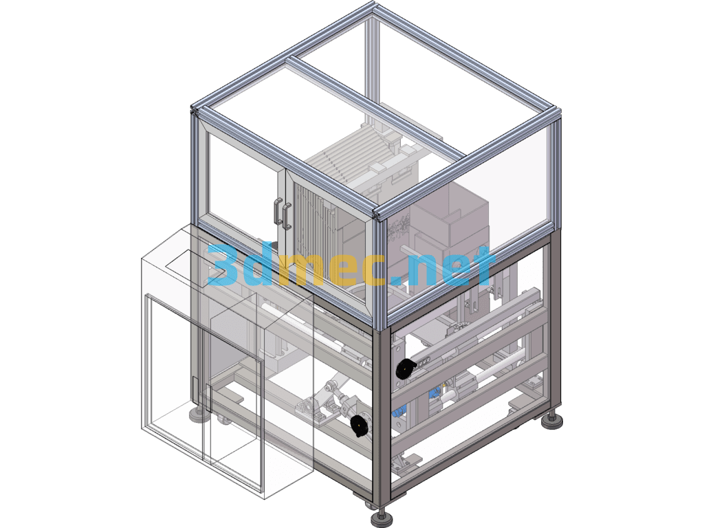 Automatic Carton Folding Machine SolidWorks 3D Model Free Download