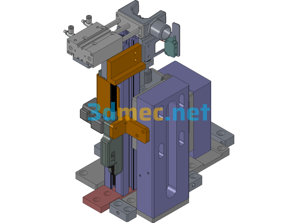 Automatic Nutscrewing Tooling SolidWorks 3D Model Free Download