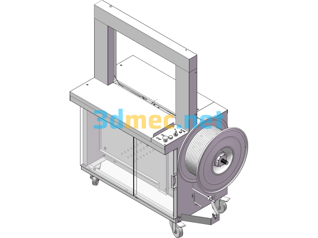 Automatic Strapping And Baling Machine SolidWorks 3D Model Free Download