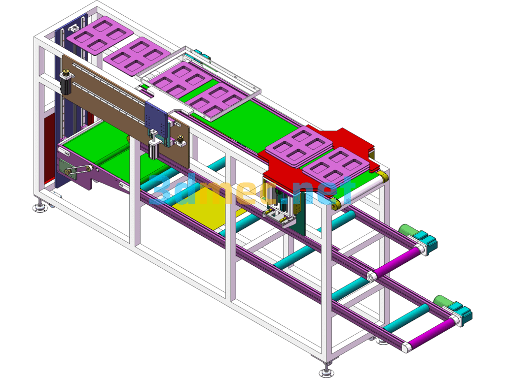 Automatic Alignment Conveyor SolidWorks 3D Model Free Download